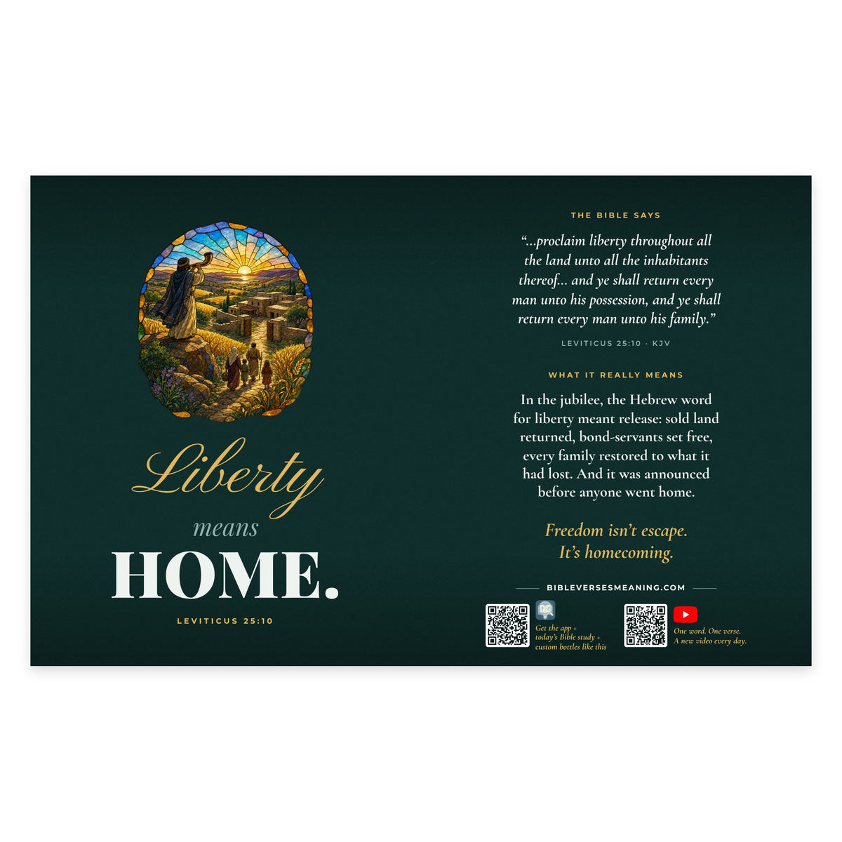 Full printed wrap design for Liberty Means Home