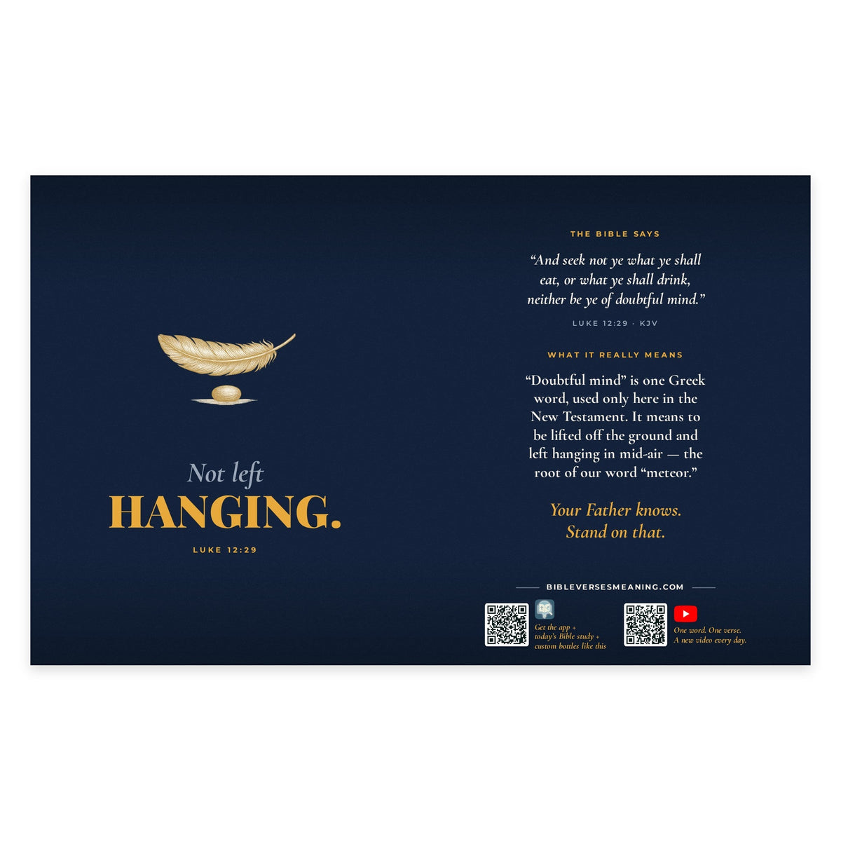 Full printed wrap design for Not Left Hanging