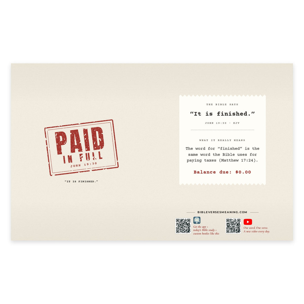 Full printed wrap design for Paid In Full
